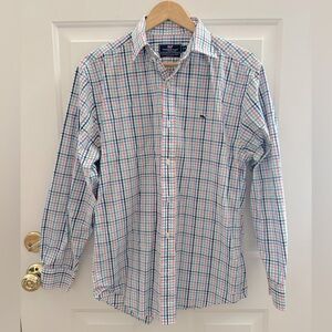 Vineyard Vines Men’s Preppy Plaid Button Down Shirt
